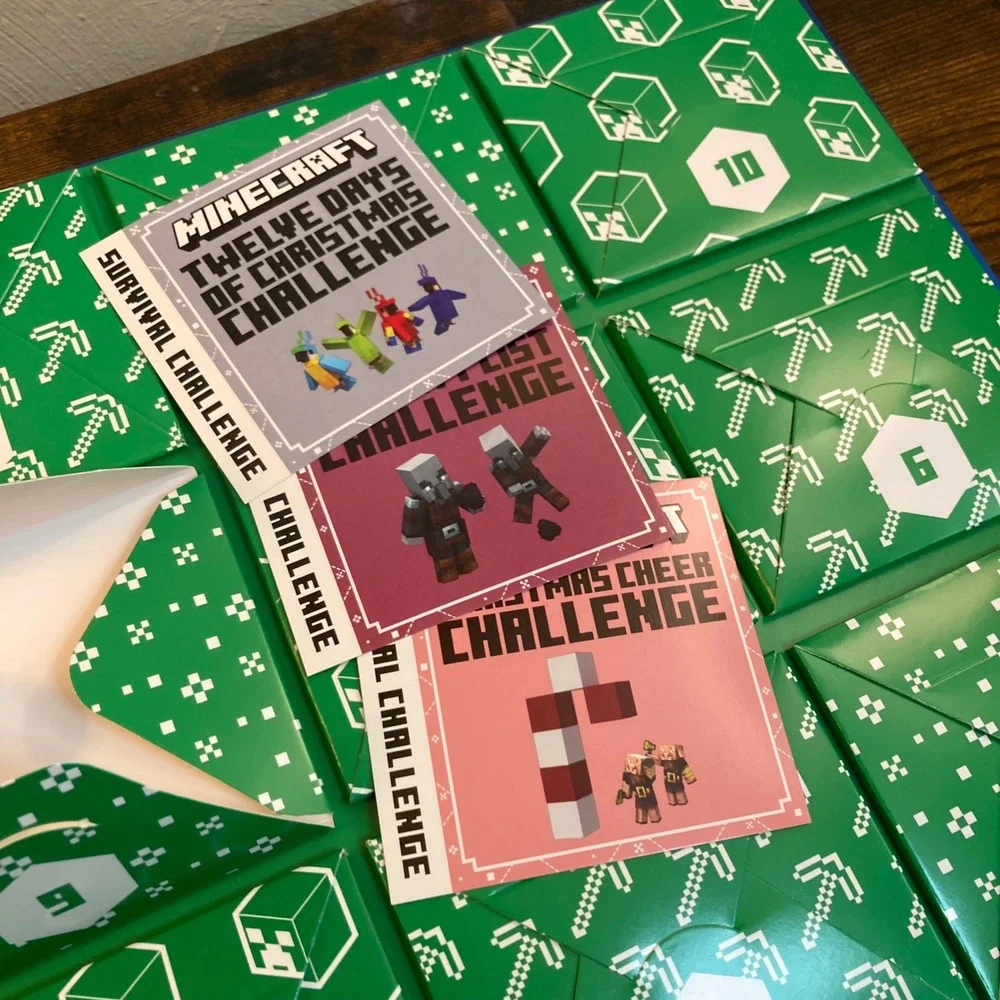 Minecraft Advent Calendar Book Collection 24 Days of Activities Mojang Official
